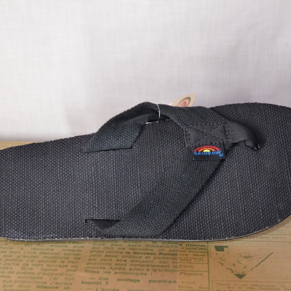 Rainbow Hemp Eco Sandals Black Size S 7.5-8.5 - Picture 6 of 7